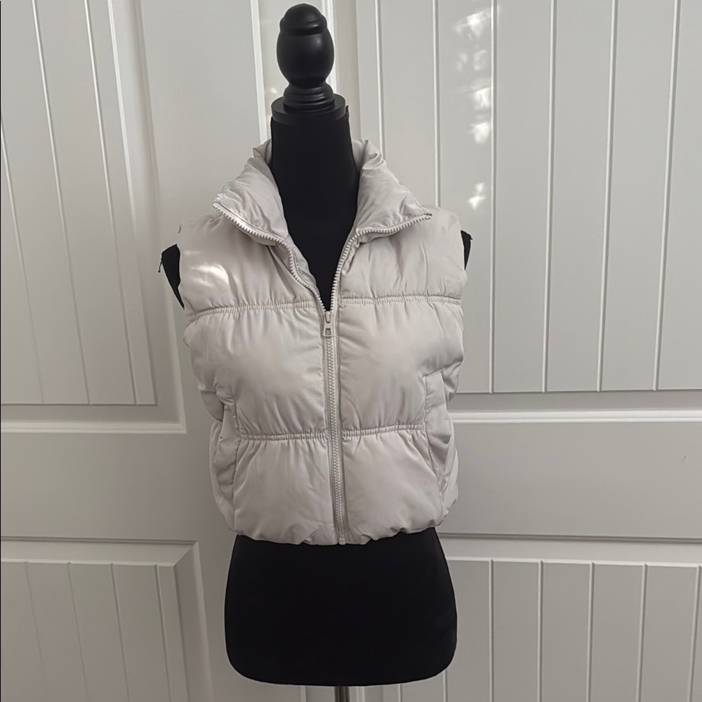 Divided Light Gray Puffer Vest